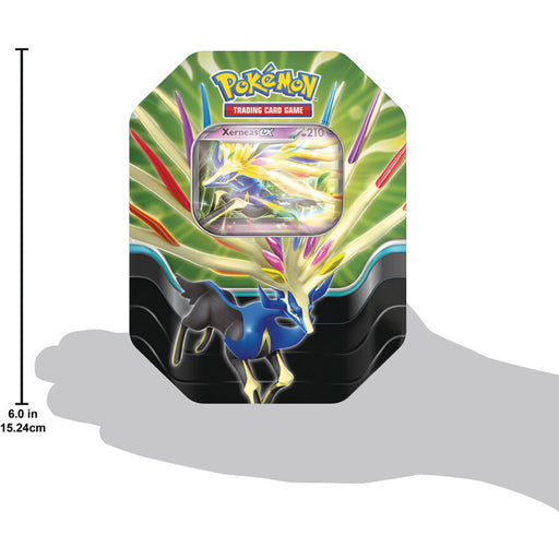 Pokémon TCG Azure Legends Tin: Xerneas Ex - keräilykortti pakkaus