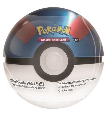 Pokémon Tin Pokeball -keräilykortti pakkaus - lajitelma