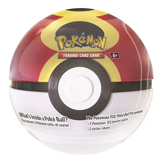 Pokémon Tin Pokeball -keräilykortti pakkaus - lajitelma