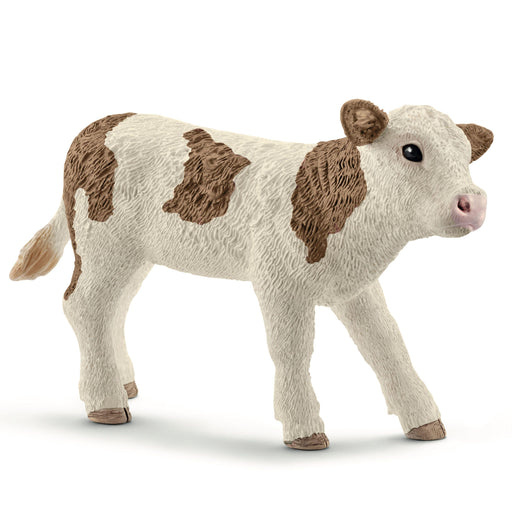 Schleich ruskea/valkoinen vasikka 13802 - Elli Madelli