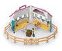 Schleich 42703 avautuva Hevostalli Little Horseshoe