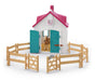 Schleich 42703 avautuva Hevostalli Little Horseshoe