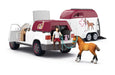 Schleich 42704 Lääkäriauto ja hevos traileri