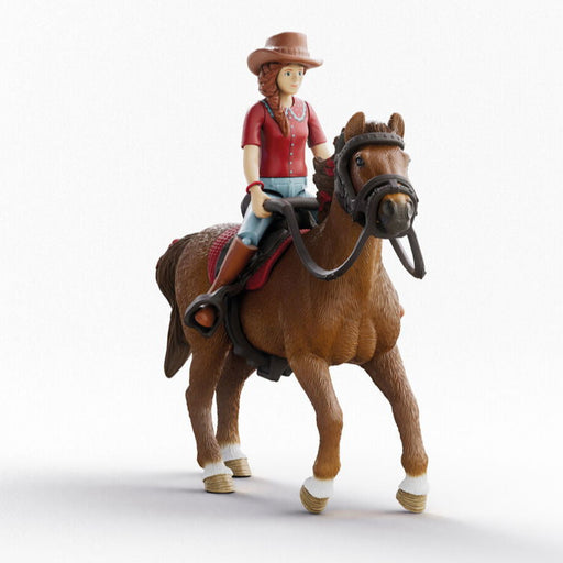 Schleich 42711 ratsastaja Hannah & Cayenne hevonen + varusteet - Tulossa pian!