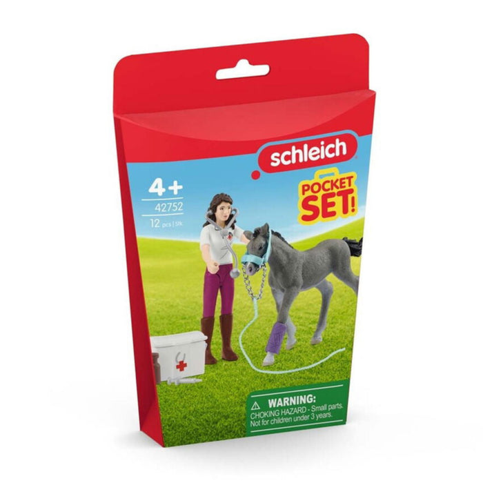 Schleich 42752 Pocket Set Mrs. Kramer with foal