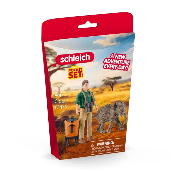 Schleich 81475 Pocket Set Eläinten tutkija - Ennakkotilaus