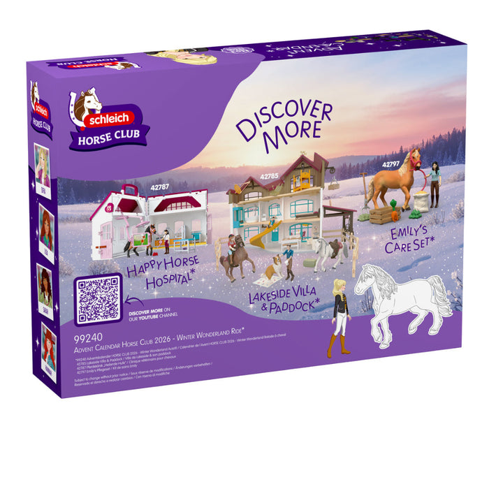 Schleich 99261 Joulukalenteri Horse Club 2026 - Hevoset - Ennakkotilaus!