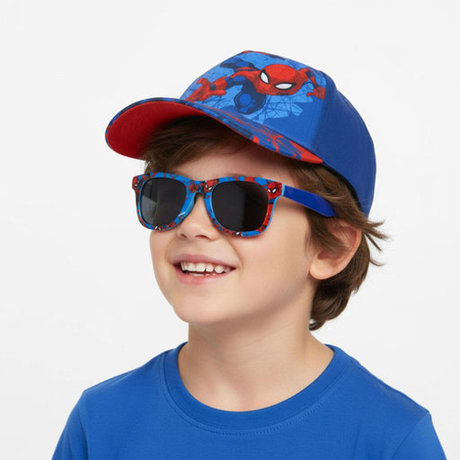 Spiderman lasten lippis ja aurinkolasit 53 cm