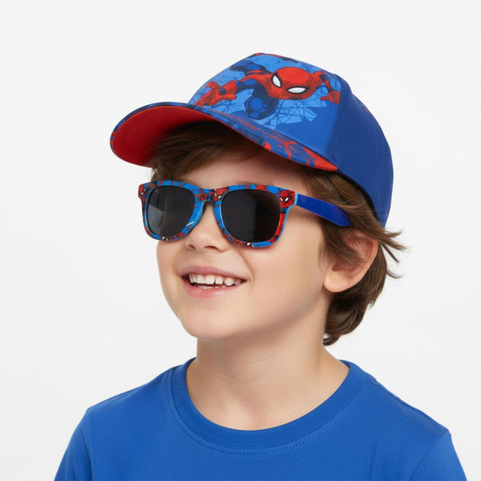 Spiderman lasten lippis ja aurinkolasit 53 cm