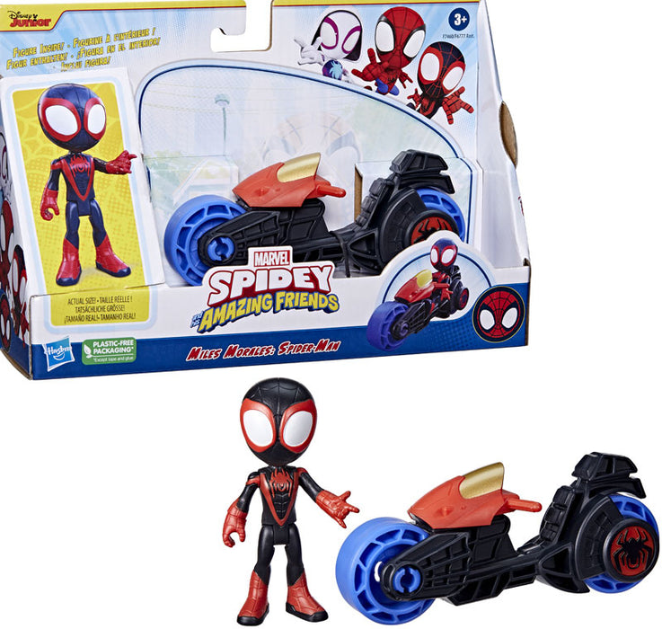 Spidey Miles Spin Morales moottoripyörä leikkisetti