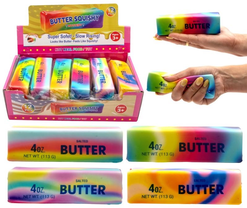 Squeeze Butter Rainbow Voi fidget stressi lelu