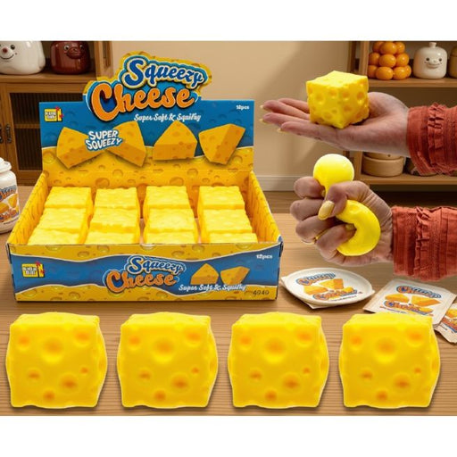 Squeeze Cheese Juusto kuutio fidget stressi lelu