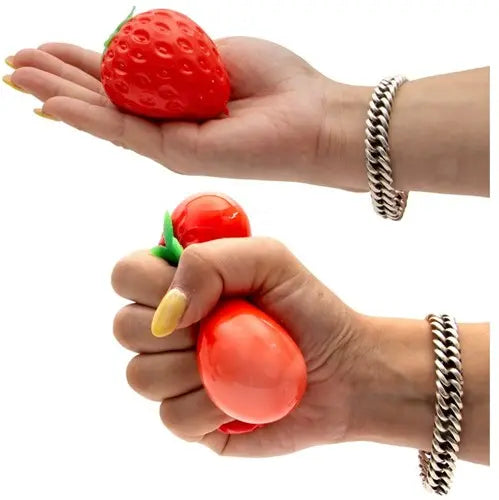 Squeezy Mansikka puristeltava Stressi fidget lelu