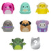 Squish-a-longs 2,5cm hahmo 8kpl pakkaus