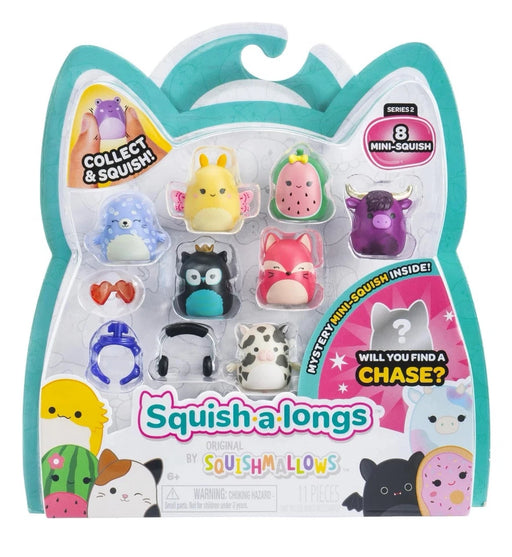 Squish-a-longs 2,5cm hahmo 8kpl pakkaus