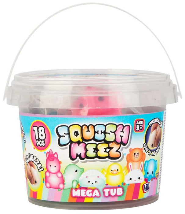 Squish Meez Mega Tub Squishy hahmot 18kpl