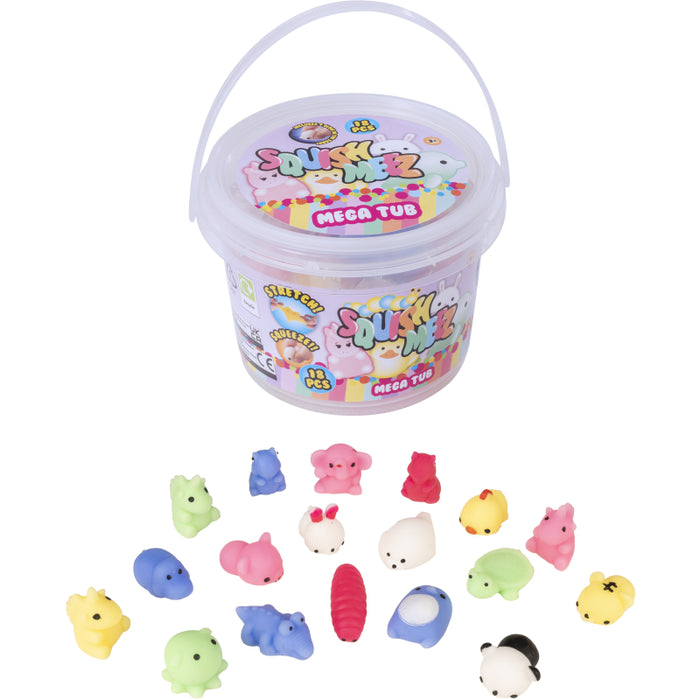 Squish Meez Mega Tub Squishy hahmot 18kpl