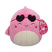 Squishmallows Valentine Val pinkki valas pehmolelu 19cm