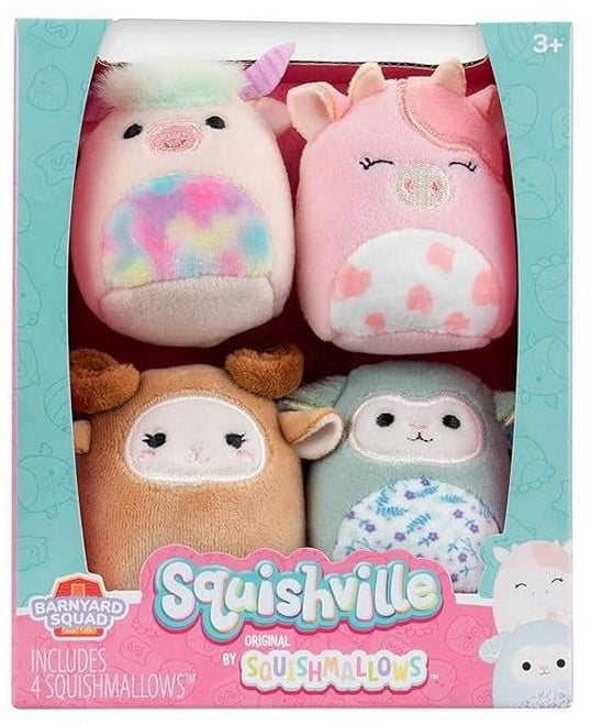 Squishville by Squishmallows Barn Squad 4kpl