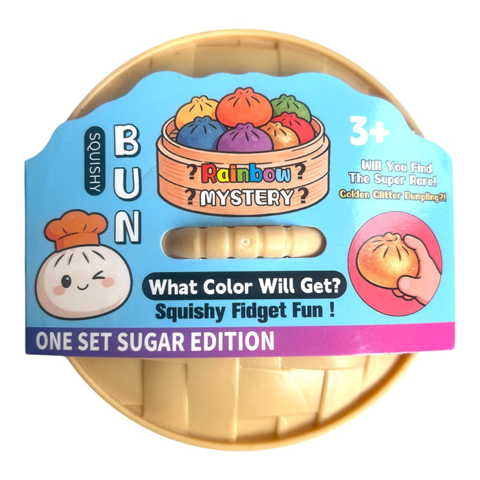 Squishy Bun Rainbow Sugar Dumpling 8,5cm yllätys fidget