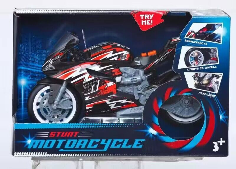 Stunt Moottoripyörä valoilla ja äänillä 26cm