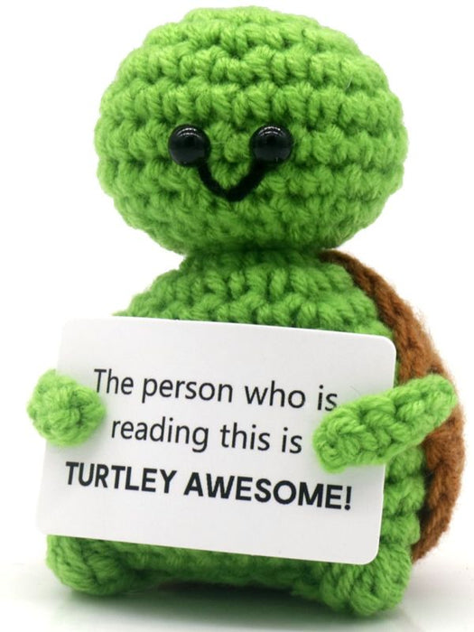 Positive Tortoise virkattu kilpikonna pehmolelu