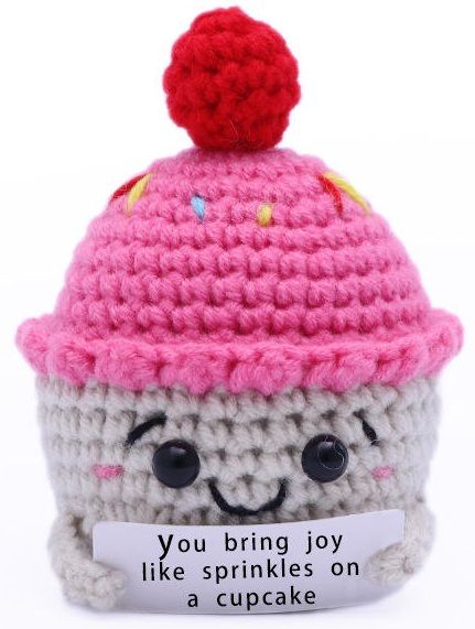Positive Cupcake virkattu herkku pehmo hahmo