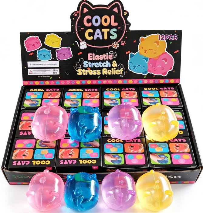 Sugas Squishy Cool Cats kissa stressi lelu - lajitelma