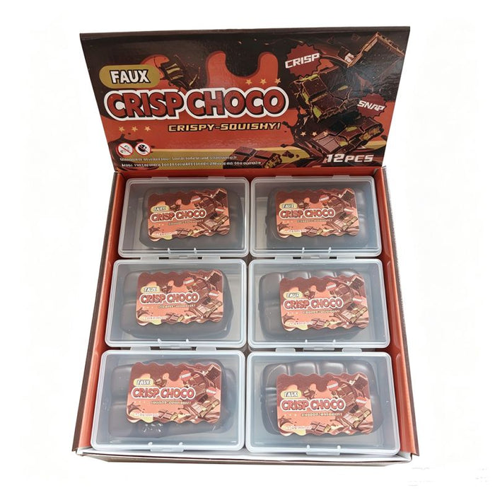 Crisp Choco Squishy Suklaalevy stressi lelu