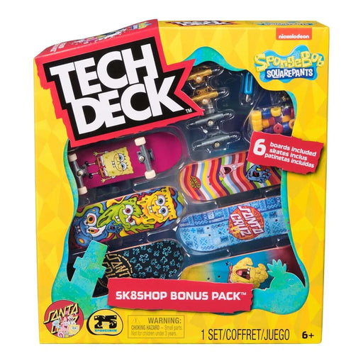 Tech Deck 6-pack sormiskeitti - Sponge Bob