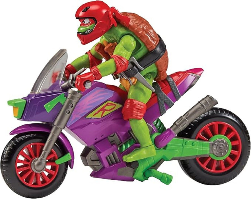 Teenage Mutant Ninja Turtles Dragon moottoripyörä ja Raphael
