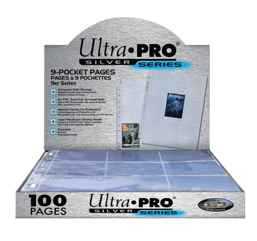 Ultra Pro Silver Blue 9-taskuinen suoja 100kpl