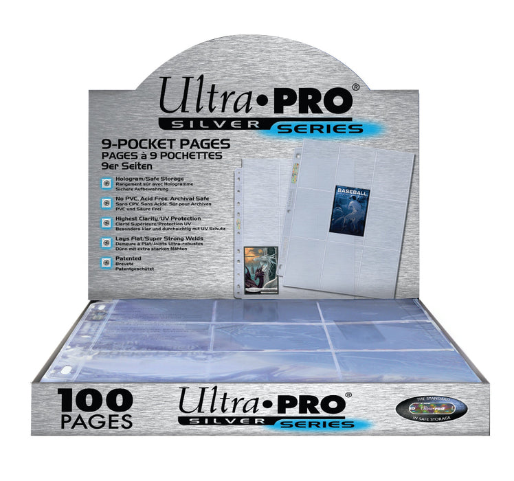 Ultra Pro Silver Blue 9-taskuinen suoja 100kpl