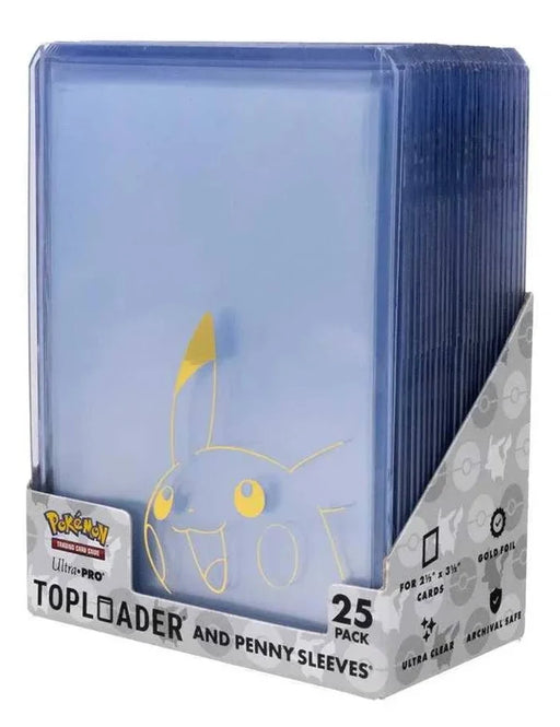 Ultra Pro Pikachu Toploader + Penny Sleeve korttisuojat (25 kpl)