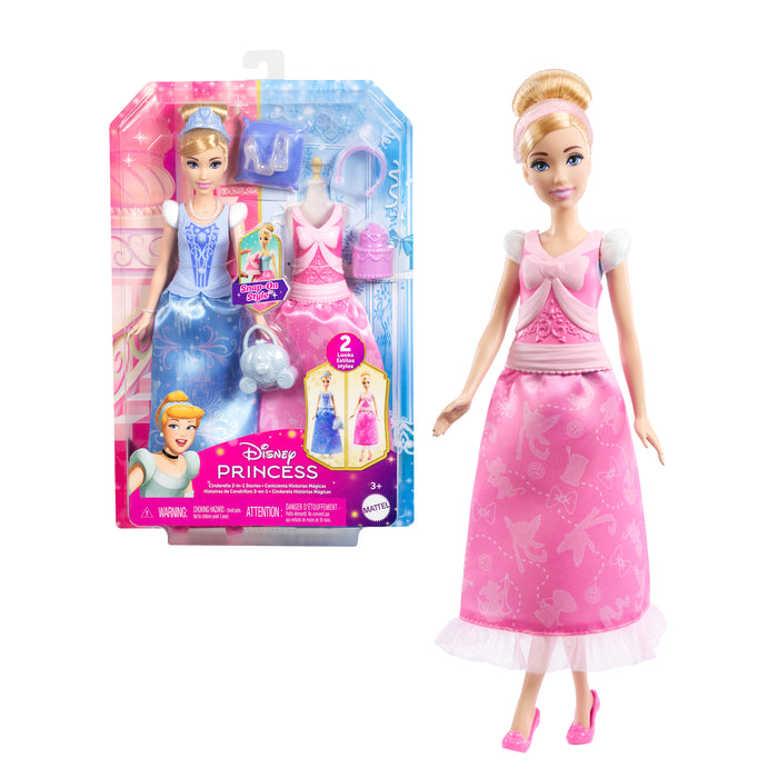 Disney Tuhkimo nukke ja 2in1 vaate leikkisetti