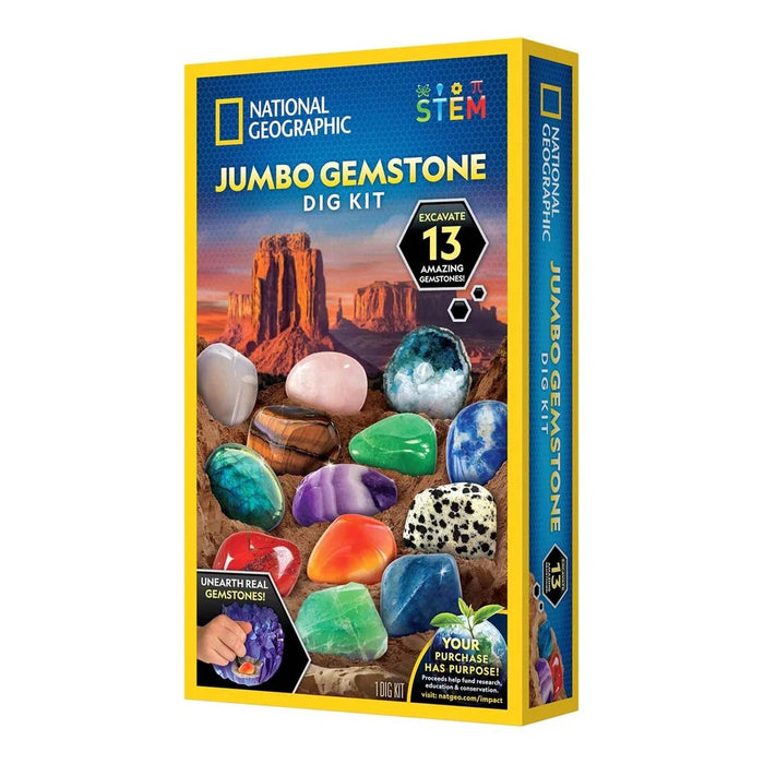 National Geographic Jumbo Gemstone kivi tutkimus setti