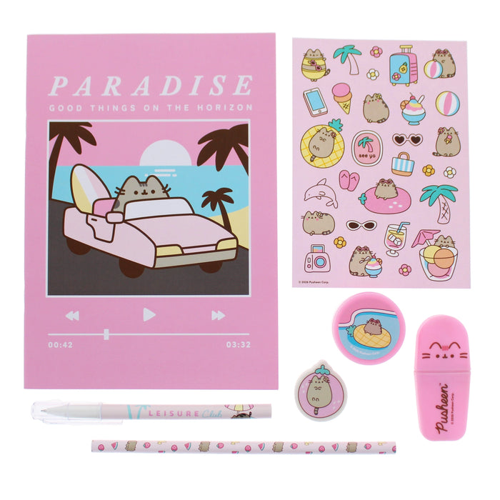 Pusheen 8-osainen Kirjoitusväline setti