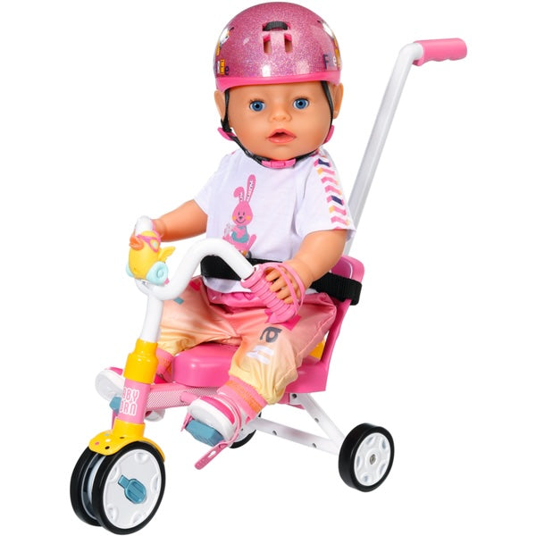 Baby Born nuken kolmipyörä työntöaisalla