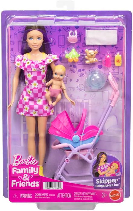 Barbie Skipper Babysitter Lastenhoitaja ja rattaat