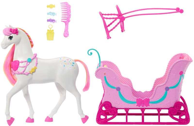 Barbie Fantasy Pähkinäsärkijä hevonen ja reki