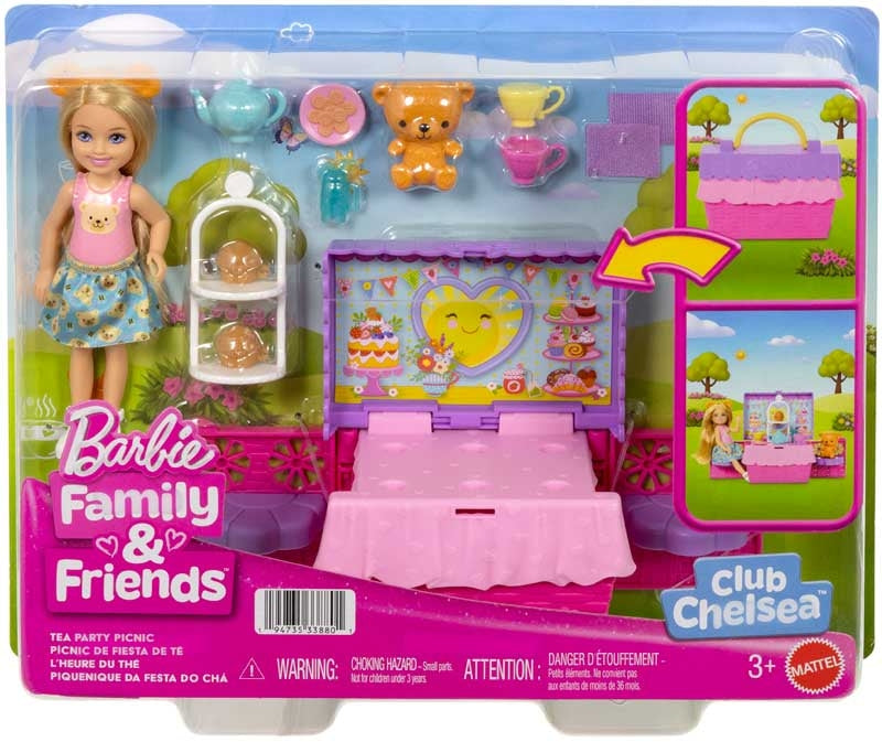 Barbie Chelsea Teekutsut nallen kanssa -leikkisetti