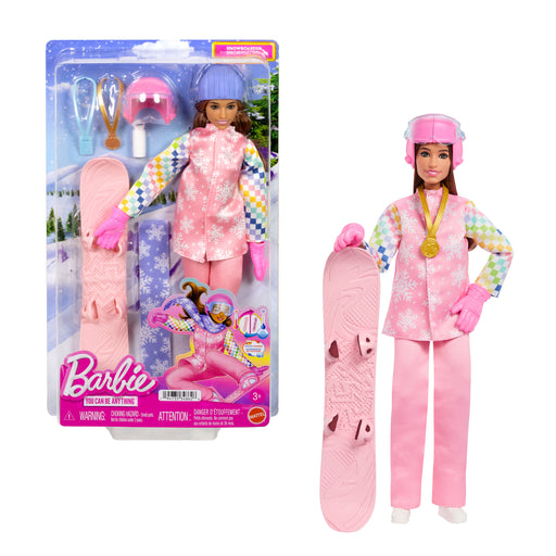 Barbie Deluxe Lumilautailija nukke