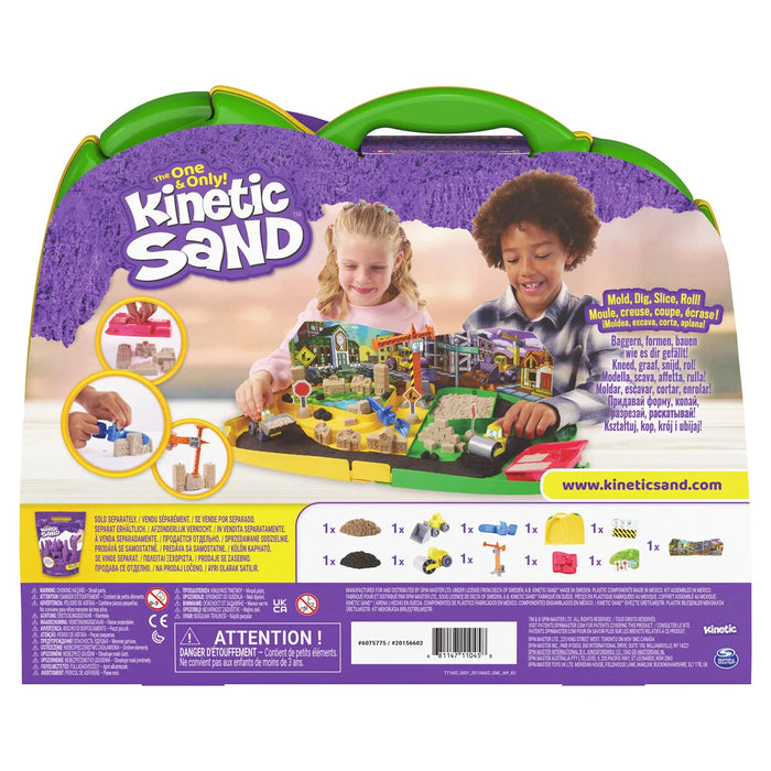Kinetic Sand Rakennustyömää leikkihiekka setti