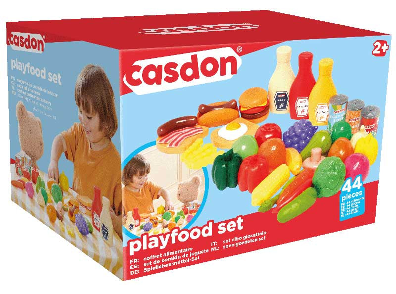 Casdon leikkiruoka setti, 44 osaa!