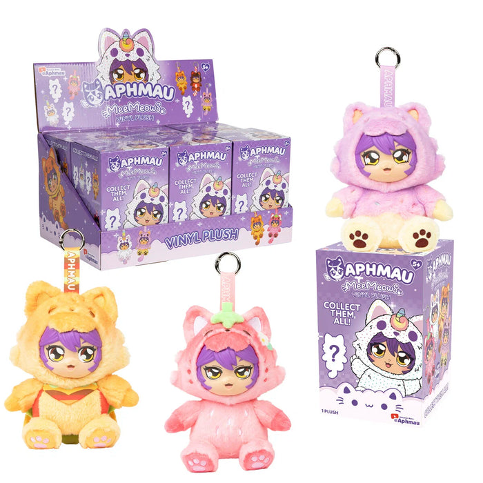 Aphmau MeeMeows Plush Bag Charm yllätys hahmo 15cm