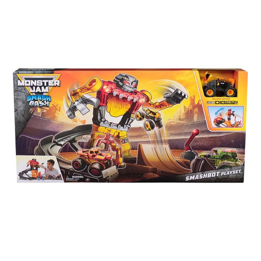 Monster Jam 1:64 Smash & Bash Smashbot stuntti setti