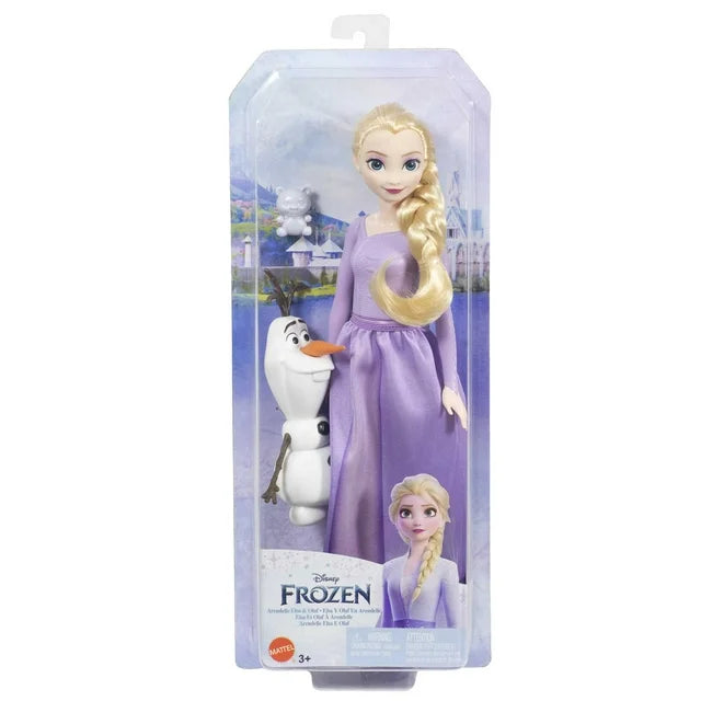 Disney Frozen Elsa nukke, Olof lumiukko ja luminalle