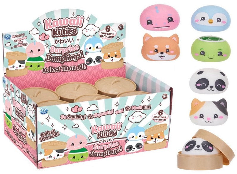 Kawaii Kuties Squishy Dumpling 8,5cm yllätys fidget