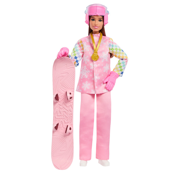Barbie Deluxe Lumilautailija nukke