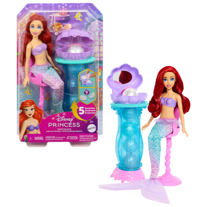 Disney Ariel Mermaid Surprise nukke ja simpukka kampauspöytä